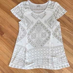 Lucky brand linen blend knit tunic